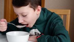 Kid Eating Cereal